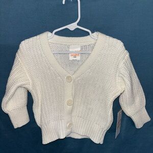 jumping beans Cream Knit Baby Cardigan
